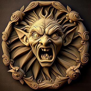 3D model st A rosette of Trolls (STL)